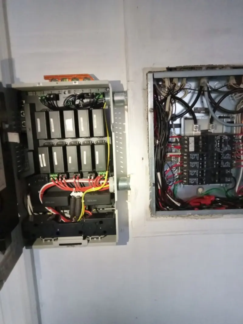 Electrical panel upgrade completed for Security Camera Wiring in Guerneville